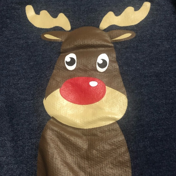 Rugged Bear • Navy Rudolph Reindeer Design Sweater - Picture 5 of 11